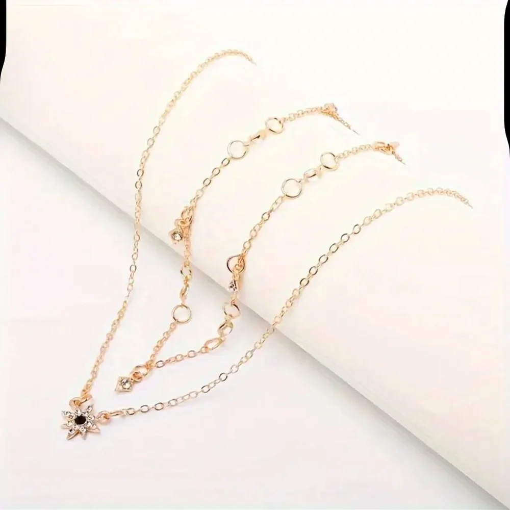 Layered Star Necklace, Layered Necklace, Celestial Necklace, Galaxy Necklace